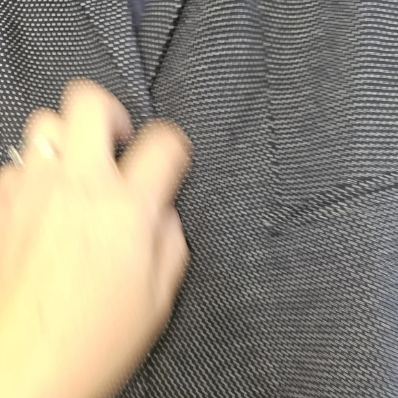 ANN Taylor Women's Polka-dot Blue Blazer Jacket one Button Closure Size 4 - Picture 3 of 10